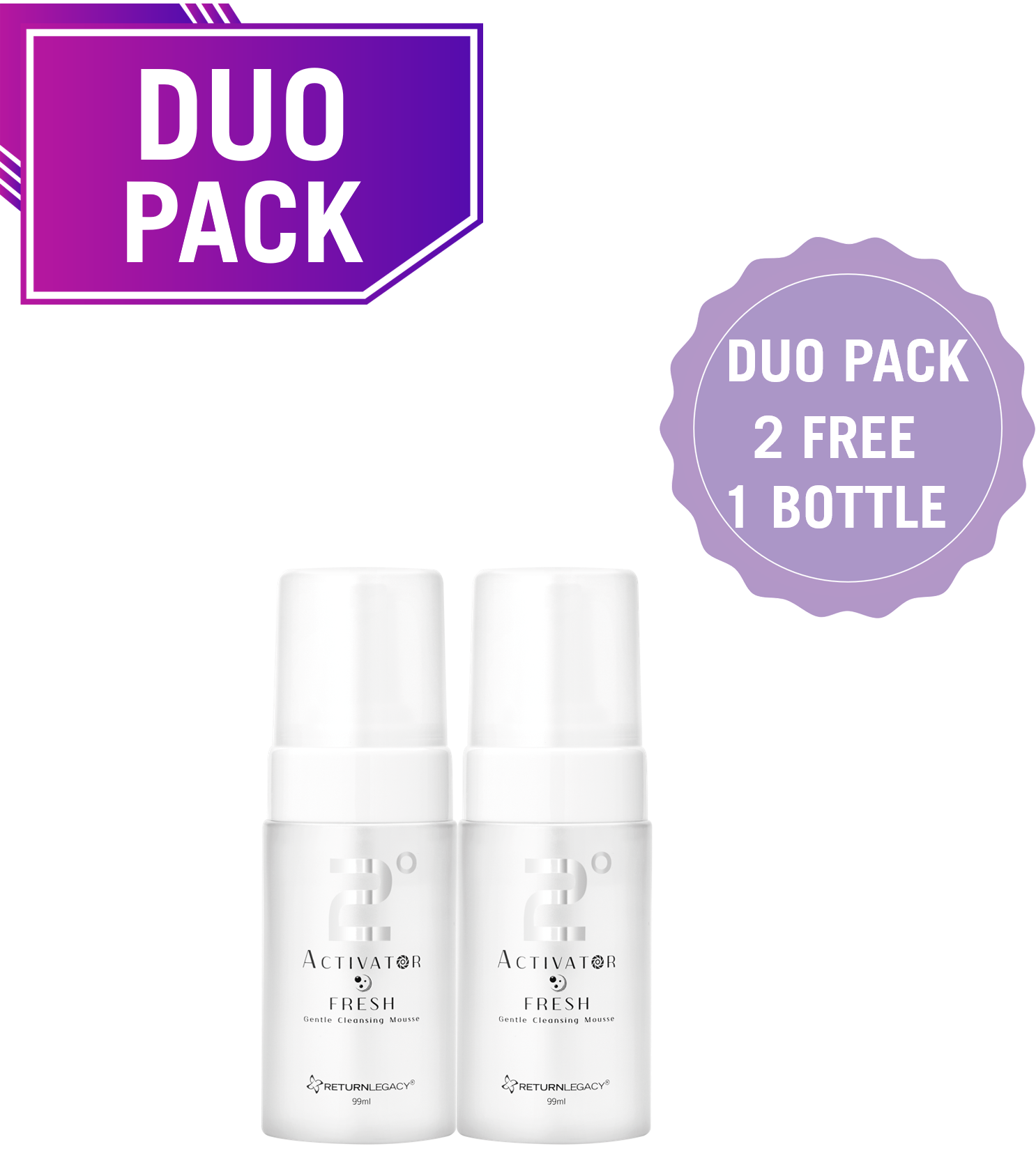 2° Activator Fresh (2 DUO PACK FREE 1 Bottle)